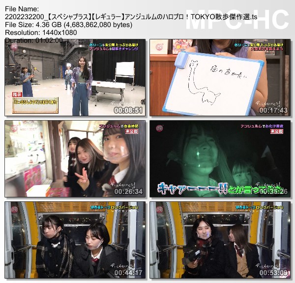 [TV-Variety] アンジュルムのハロプロ！TOKYO散歩傑作選 – 2022.02.23