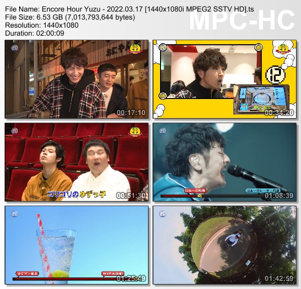 [TV-Variety] ゆず – アンコールアワー (SSTV 2022.03.17)