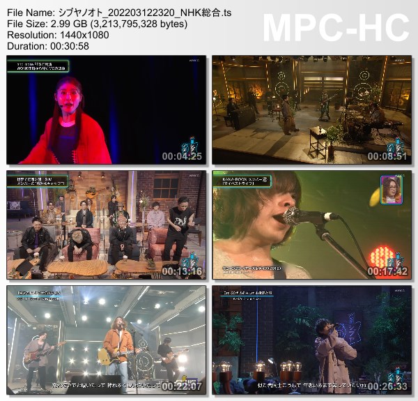 [TV-Variety] シブヤノオト – 2022.03.12