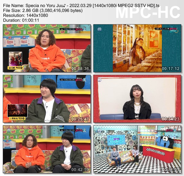 [TV-Variety] スペシャのヨルジュウ♪ – 2022.03.29