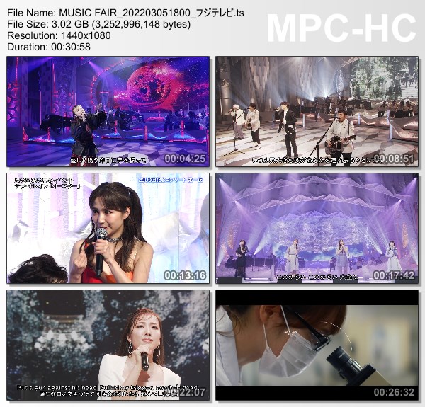 [TV-Variety] MUSIC FAIR – 2022.03.05
