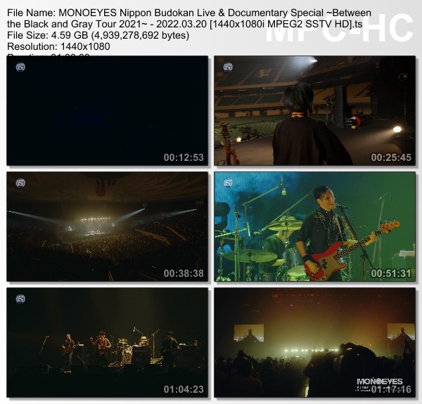 [TV-Variety] MONOEYES 日本武道館 Live & Documentary Special ～Between the Black and Gray Tour 2021～ (SSTV 2022.03.20)
