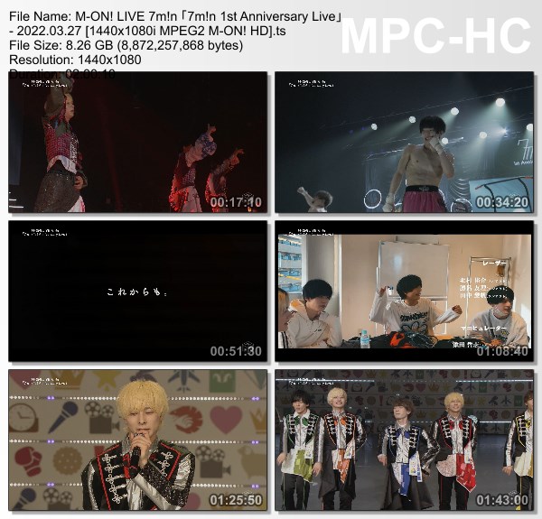 [TV-Variety] 7m!n 1st Anniversary Live (M-ON! 2022.03.27)