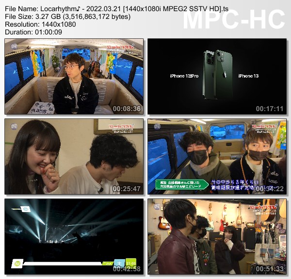 [TV-Variety] 高橋優 – ローカリズム♪ (SSTV 2022.03.21)