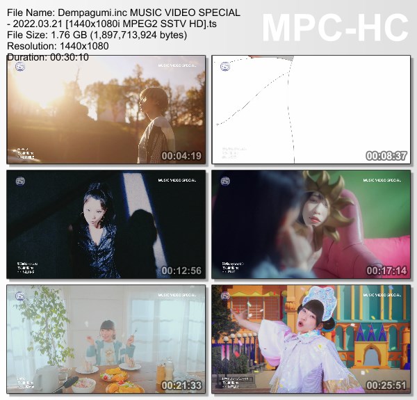 [TV-Variety] でんぱ組.inc MUSIC VIDEO SPECIAL (SSTV 2022.03.21)
