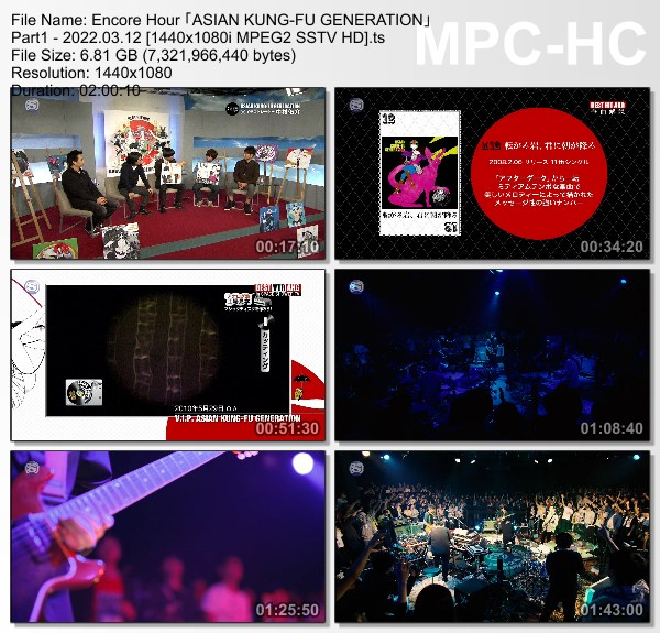 [TV-Variety] ASIAN KUNG-FU GENERATION – ナンバーガール Part1 (SSTV 2022.03.12)