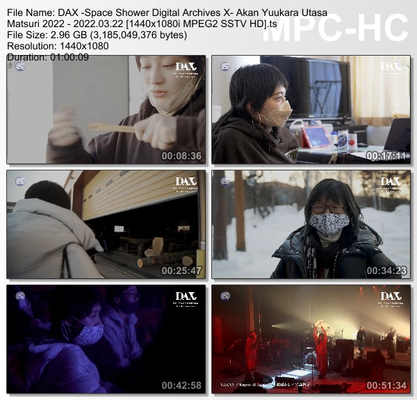 [TV-Variety] DAX -Space Shower Digital Archives X- 阿寒ユーカラ ウタサ祭り2022 (SSTV 2022.03.22)