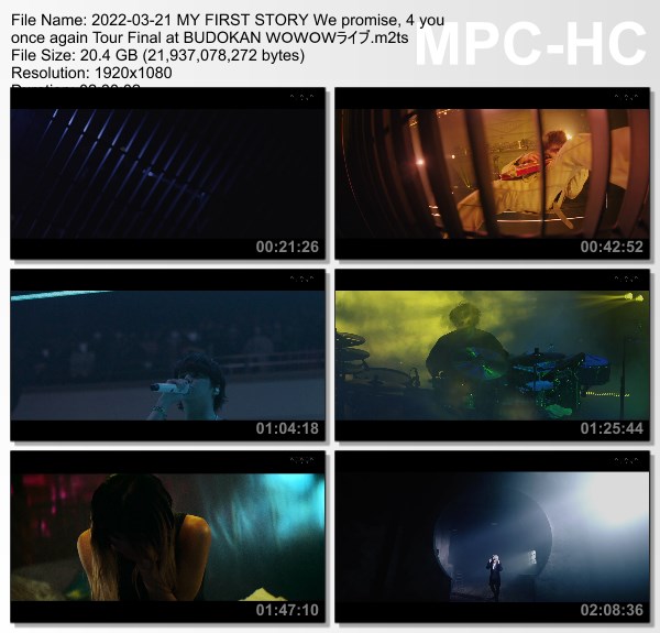 [TV-Variety] MY FIRST STORY We promise, 4 you once again Tour Final at BUDOKAN (2022.03.21)