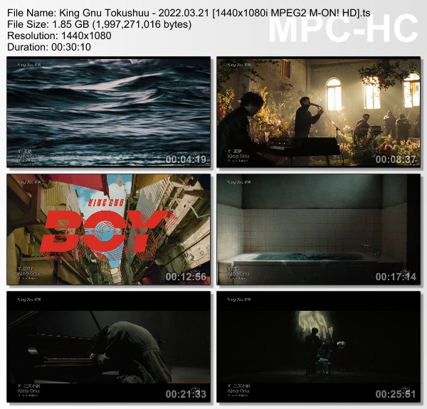 [TV-Variety] King Gnu特集 (M-ON! 2022.03.21)