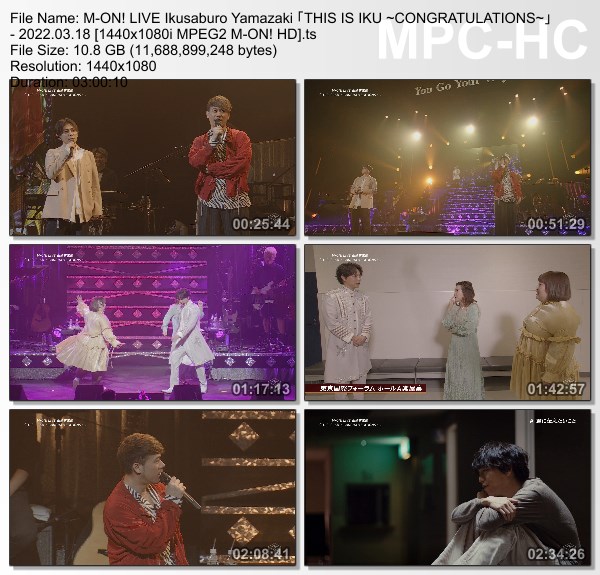 [TV-Variety] 山崎育三郎 「THIS IS IKU ～CONGRATULATIONS～」(M-ON! 2022.03.18)