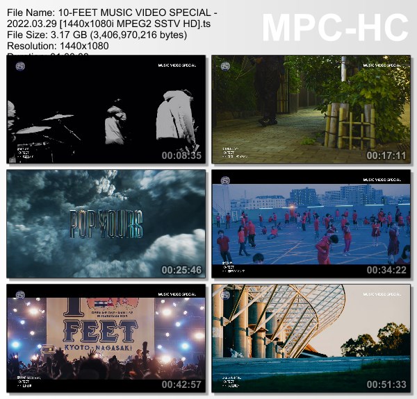 [TV-Variety] 10-FEET MUSIC VIDEO SPECIAl (SSTV 2022.03.29)