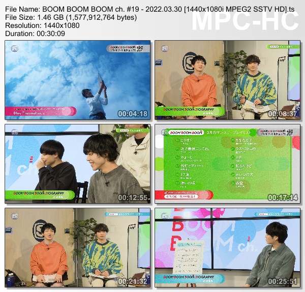 [TV-Variety] BOOM BOOM BOOM ch. #19 (SSTV 2022.03.30)