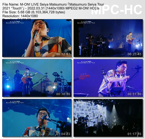 [TV-Variety] 松室政哉「Matsumuro Seiya Tour 2021 “Touch”」(M-ON! 2022.03.31)