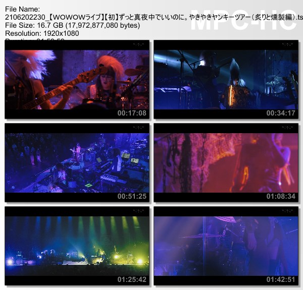 [TV-Variety] ずっと真夜中でいいのに。やきやきヤンキーツアー（炙りと燻製編) (WOWOW Live 2021.06.20)