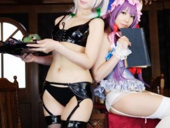 [Cosplay] Sachibudou さちぶどう & Miyu Amatsuka 天使みゅ。- 紅魔館の秘密のお茶会 (Touhou Project)
