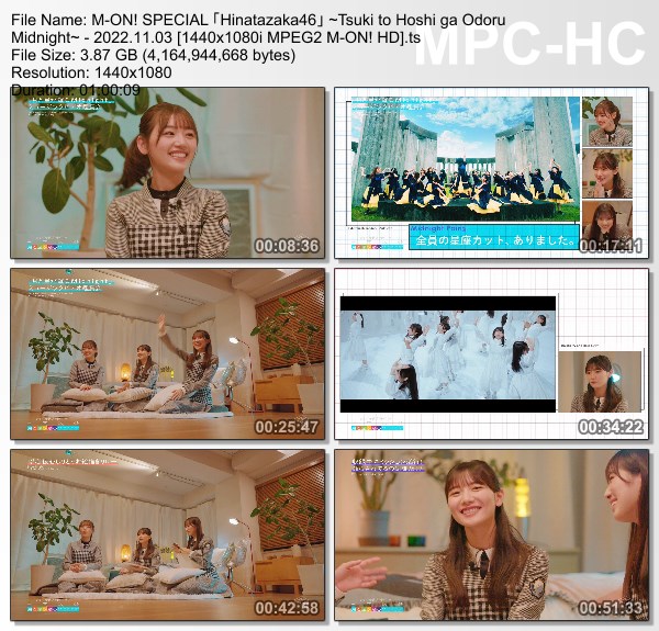 [TV-Variety] 日向坂46～月と星が踊るMidnight～ (M-ON! 2022.11.03)