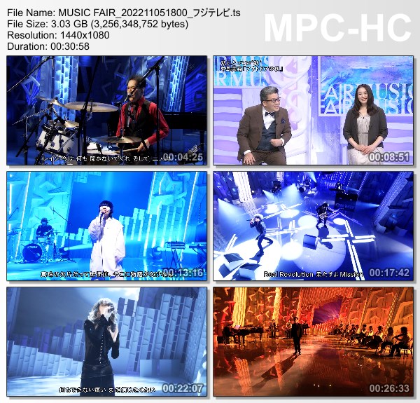 [TV-Variety] MUSIC FAIR – 2022.11.05