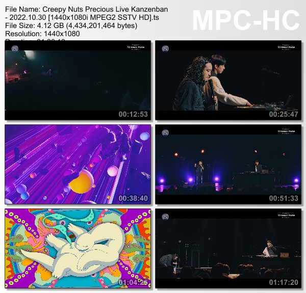 [TV-Variety] Creepy Nuts Precious Live 完全版 (SSTV 2022.10.30)