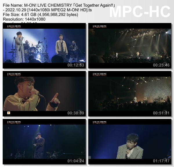 [TV-Variety] CHEMISTRY “Get Together Again!!” (M-ON! 2022.10.29)