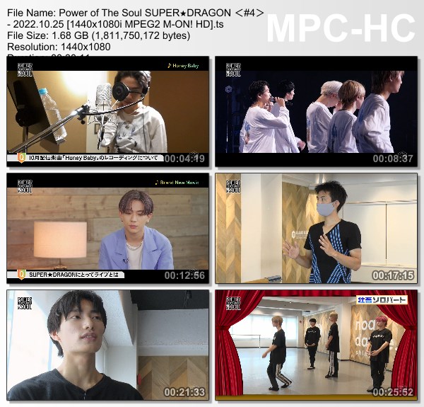 [TV-Variety] Power of The Soul SUPER★DRAGON  (M-ON! 2022.10.25)