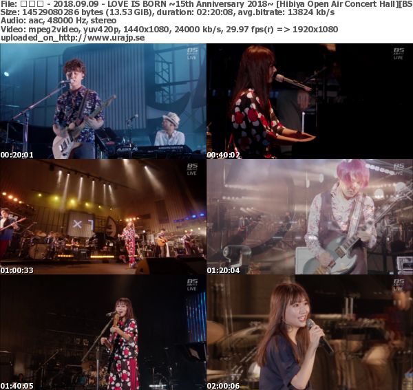 [TV-Variety] 大塚 愛 LOVE IS BORN ～15th Anniversary 2018～(BS-Sky PerfecTV! 2018.09.09)