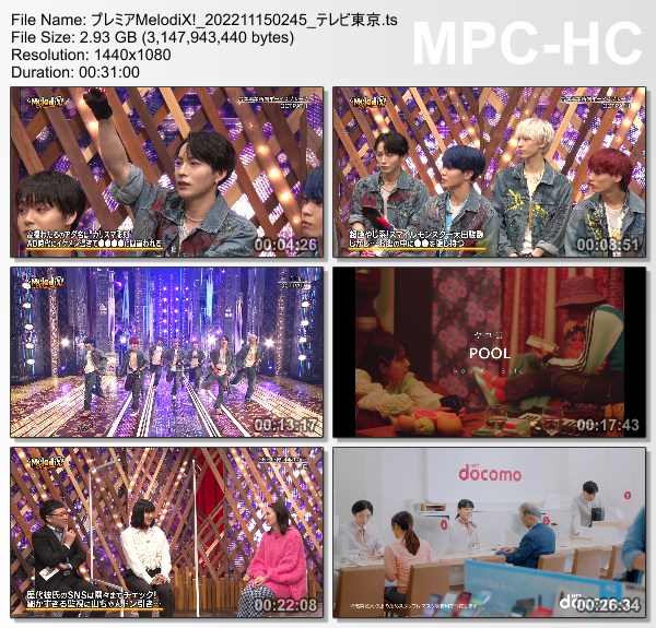 [TV-Variety] プレミアMelodiX! – 2022.11.14