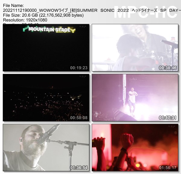 [TV-Variety] SUMMER SONIC 2022 ヘッドライナーズ SP DAY-1 (WOWOW Live 2022.11.12)