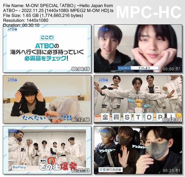 [TV-Variety] ATBO ~Hello Japan from ATBO~ (M-ON! 2022.11.25)