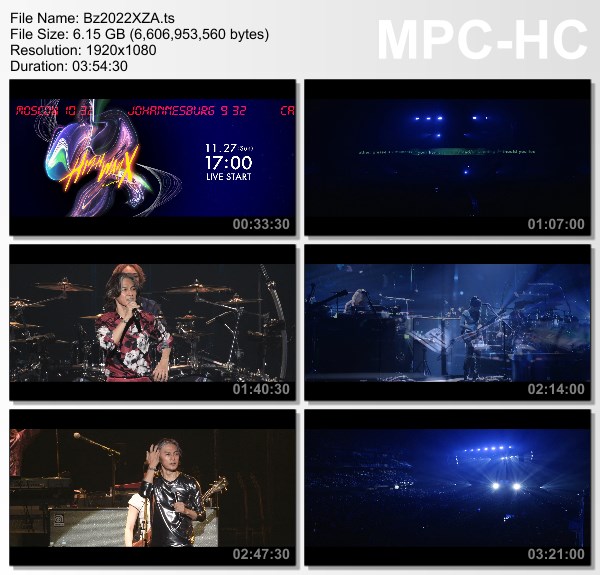 [TV-Variety] B’z LIVE-GYM 2022 -Highway X- (ZAIKO Channel 2022.11.27)