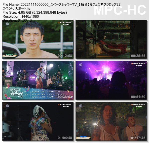 [TV-Variety] FUJI ROCK FESTIVAL ’22 SPECIAL REPORT (SSTV 2022.11.11)