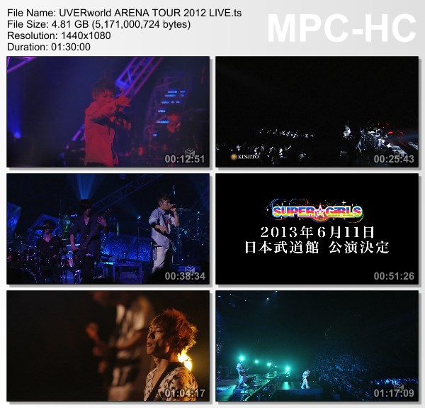[TV-Variety] UVERworld アリーナツアー 2012 @ さいたまスーパーアリーナ (M-ON! 2013.01.29)