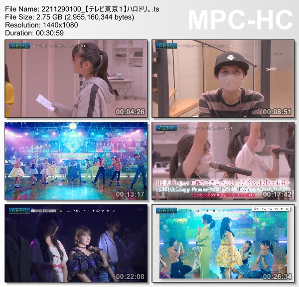 [TV-Variety] ハロドリ。- 2022.11.28