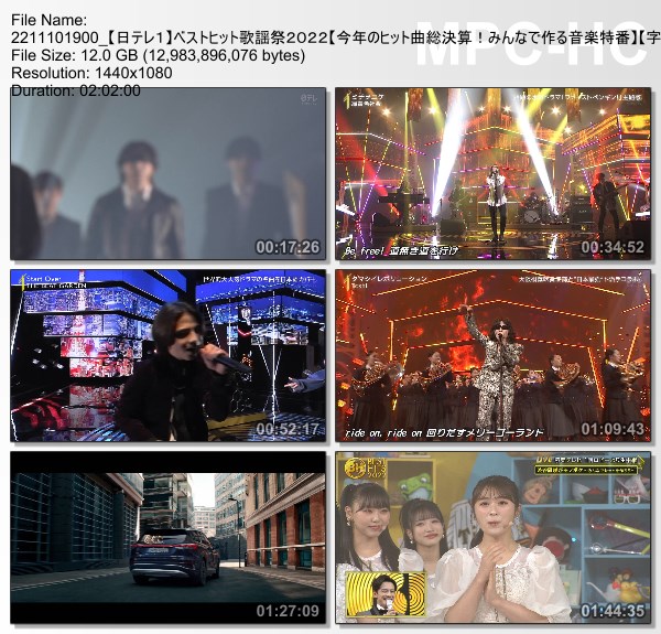 [TV-Variety] ベストヒット歌謡祭 – 2022.11.10