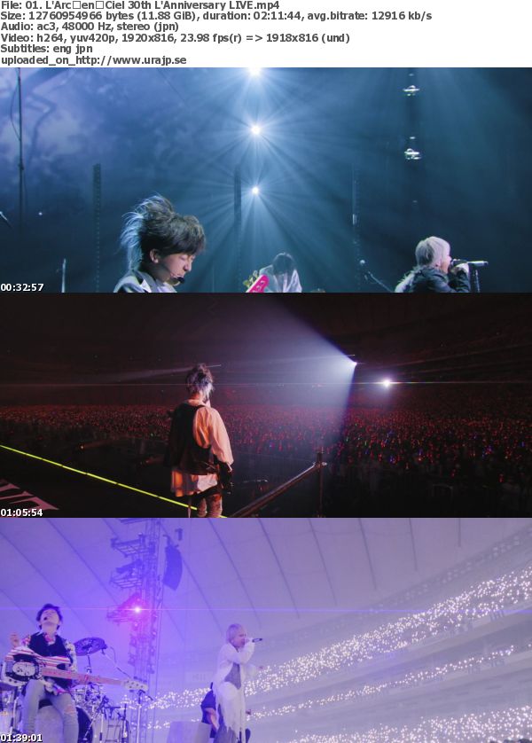 [TV-Variety] L’Arc-en-Ciel 30th L’Anniversary (Prime Video Channel 2022.12.23)