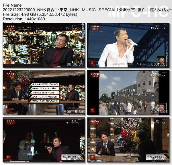 [TV-Variety] 矢沢永吉 – NHK MUSIC SPECIAL「矢沢永吉 激白!超えられなかったあと1本」(NHKG 2022.12.23)