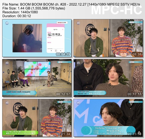 [TV-Variety] BOOM BOOM BOOM #28 (SSTV 2022.12.27)