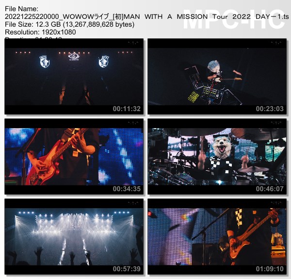 [TV-Variety] MAN WITH A MISSION Presents Break and Cross the Walls Tour 2022 DAY-1 (WOWOW Live 2022.12.25)