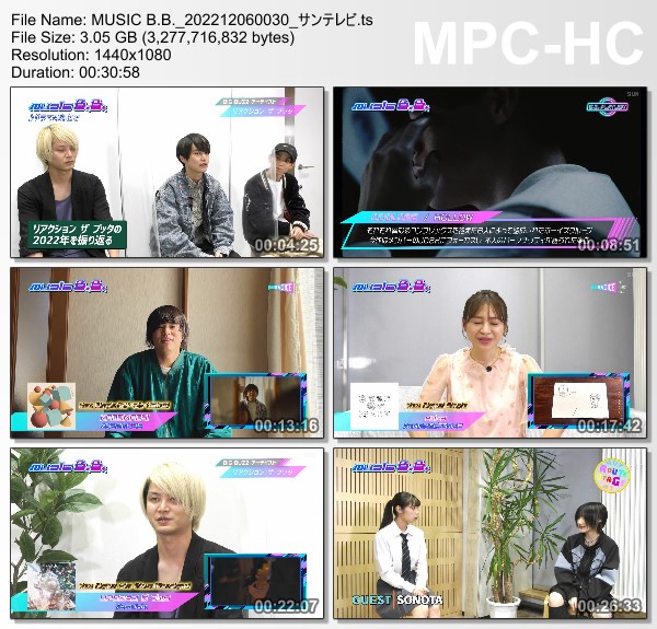 [TV-Variety] Music B.B. – 2022.12.05
