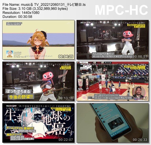 [TV-Variety] musicる TV – 2022.12.05