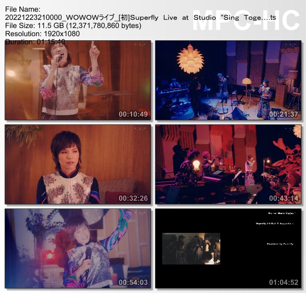 [TV-Variety] Superfly Live at Studio “Sing Together” (WOWOW Live 2022.12.23)