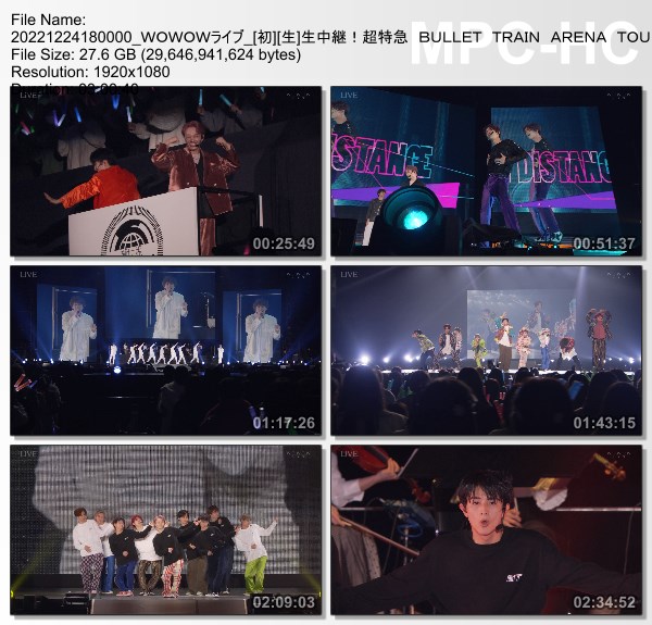 [TV-Variety] 超特急 BULLET TRAIN ARENA TOUR 2022「新世界 -NEW WORLD-」(WOWOW Live 2022.12.24)