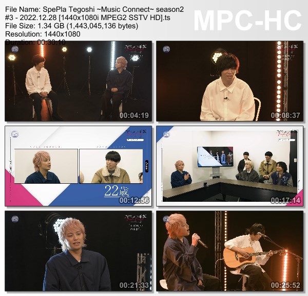 [TV-Variety] 手越祐也 – スぺプラ手越〜Music Connect〜 season2 #3 (SSTV 2022.12.28)