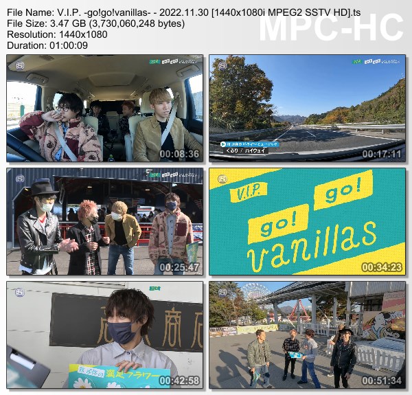 [TV-Variety] go!go!vanillas – V.I.P. -go!go!vanillas- (SSTV 2022.11.30)