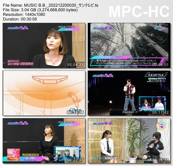 [TV-Variety] Music B.B. – 2022.12.19