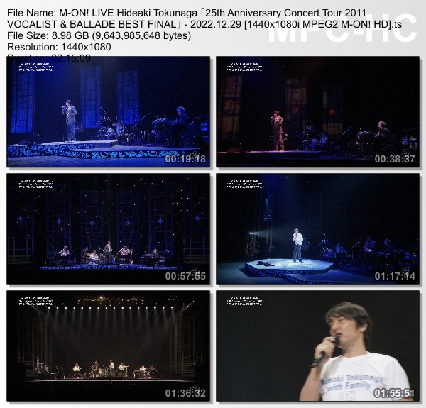 [TV-Variety] 德永英明 「25th Anniversary Concert Tour 2011 VOCALIST & BALLADE BEST FINAL」(M-ON! 2022.12.29)