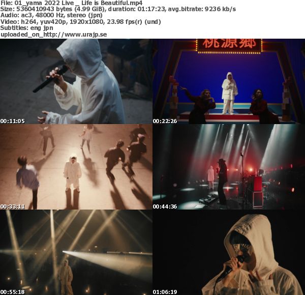 [TV-Variety] yama LIVE COLLECTION 2020 – 2022 (Prime Video Channel 2022.11.25)