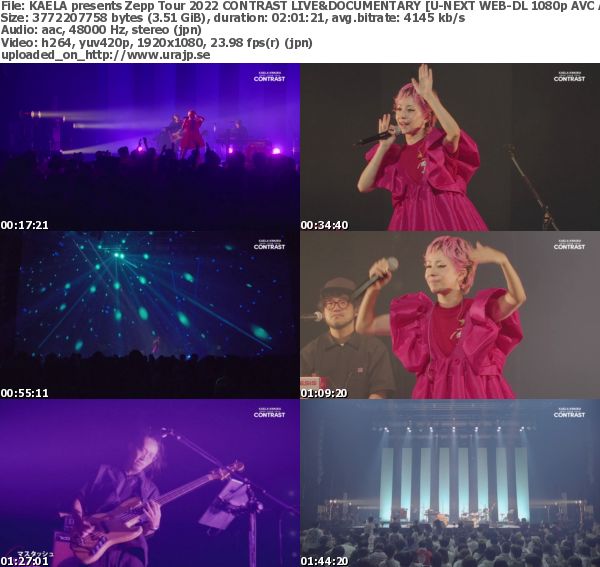 [TV-Variety] 木村カエラ – KAELA presents Zepp Tour 2022 CONTRAST LIVE&DOCUMENTARY (U-NEXT)