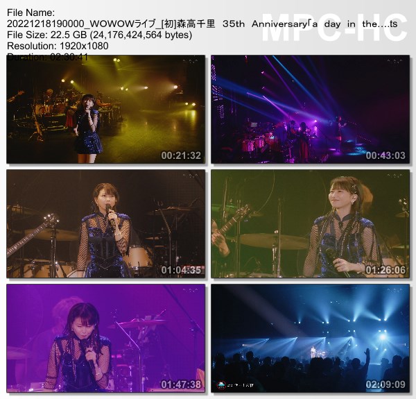 [TV-Variety] 森高千里 35th Anniversary「a day in the live」@豊洲PIT ライブ (WOWOW Live 2022.12.18)