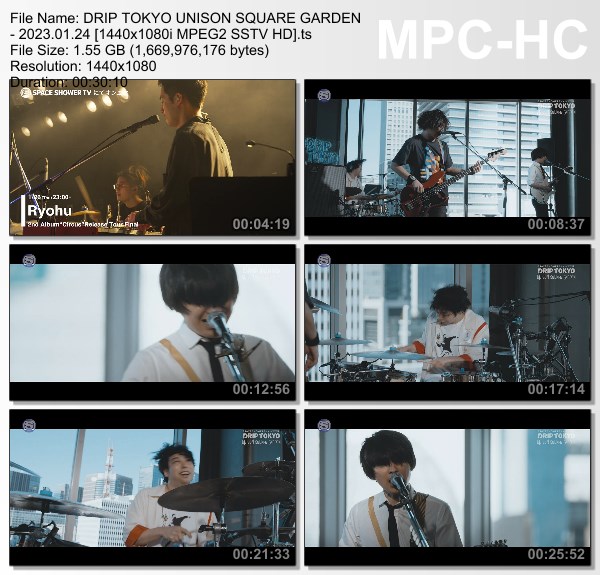 [TV-Variety] ユニゾン・スクエア・ガーデン – DRIP TOKYO UNISON SQUARE GARDEN (SSTV 2023.01.24)