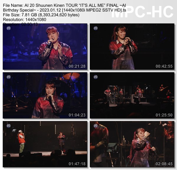 [TV-Variety] AI 20周年記念TOUR “IT’S ALL ME” FINAL ～AI Birthday Special～(SSTV 2023.01.12)